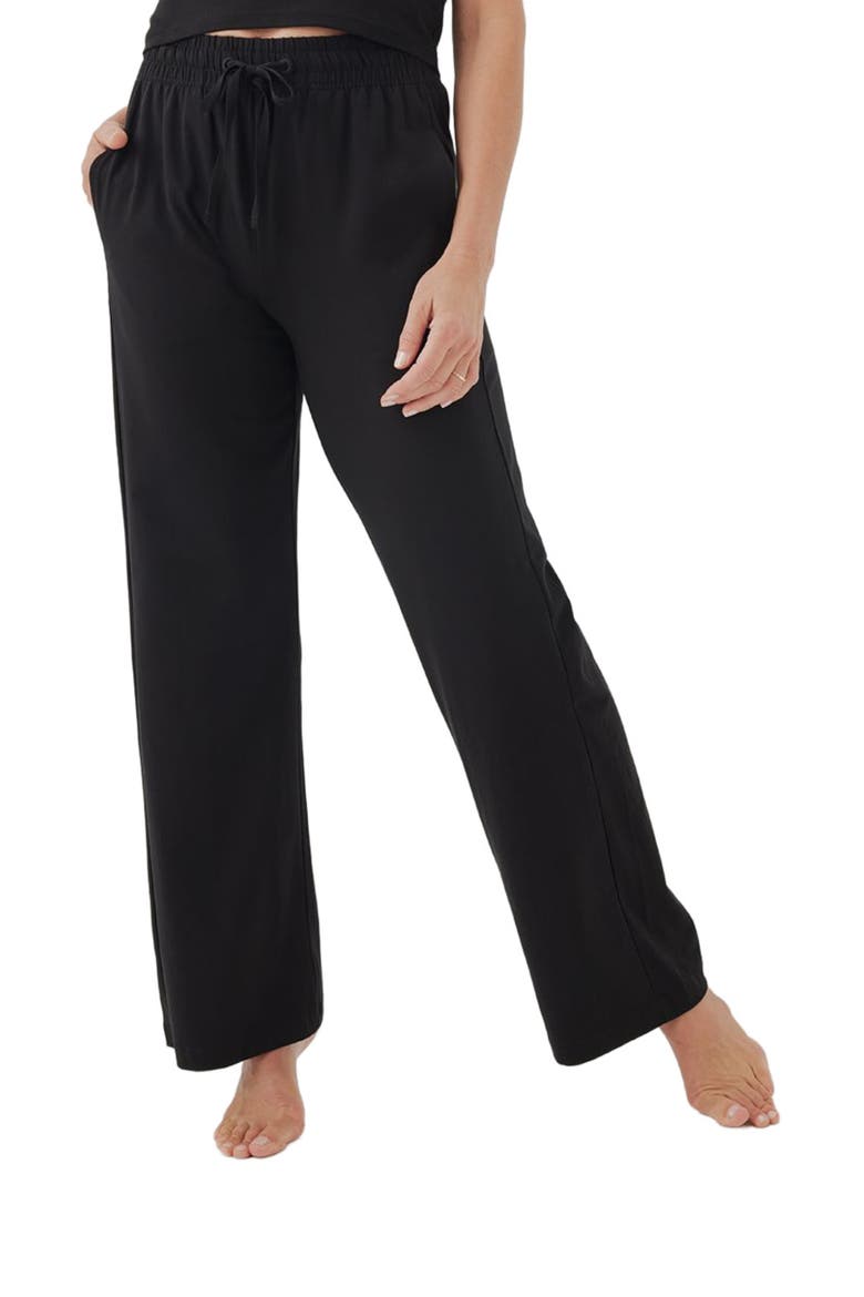 Cool Stretch Lounge Pant Made With Organic Cotton, Alternate, color, Black
