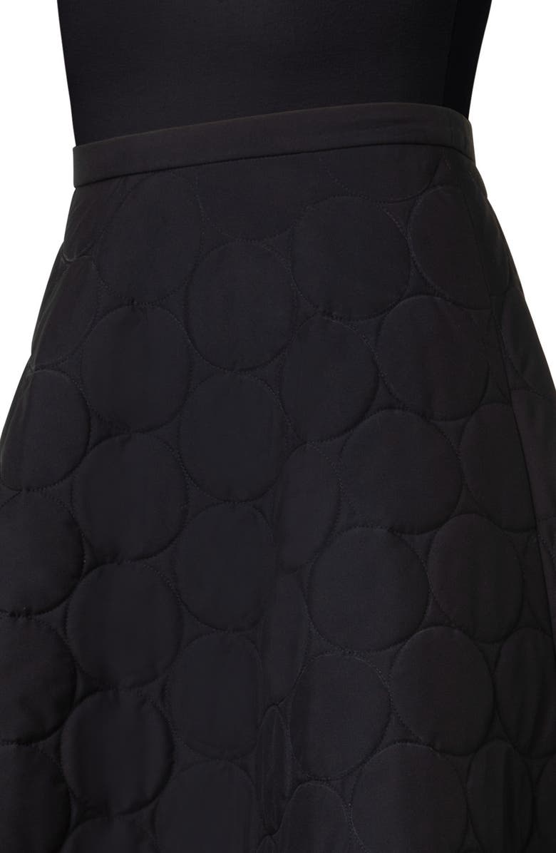 Akris punto Signature Techno Dot Quilted Midi Skirt, Alternate, color,