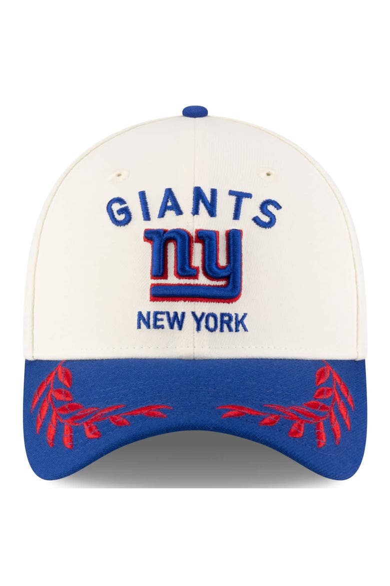 Men's New Era  Cream/Royal New York Giants 2025 NFL Draft 39THIRTY Flex Hat, Alternate, color, Cream