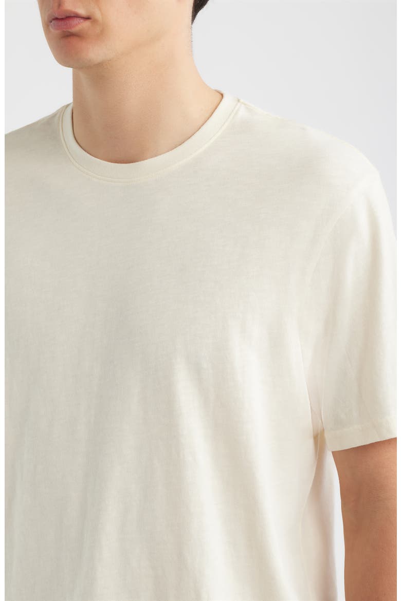 Slub Cotton Crewneck T-Shirt, Alternate, color, YELLOW PALE