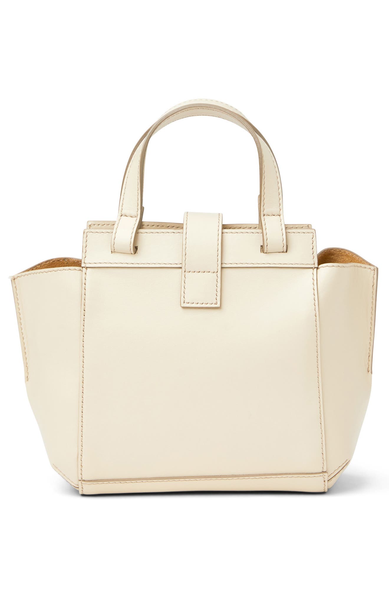 Eva Leather Satchel, Alternate, color, CREAM