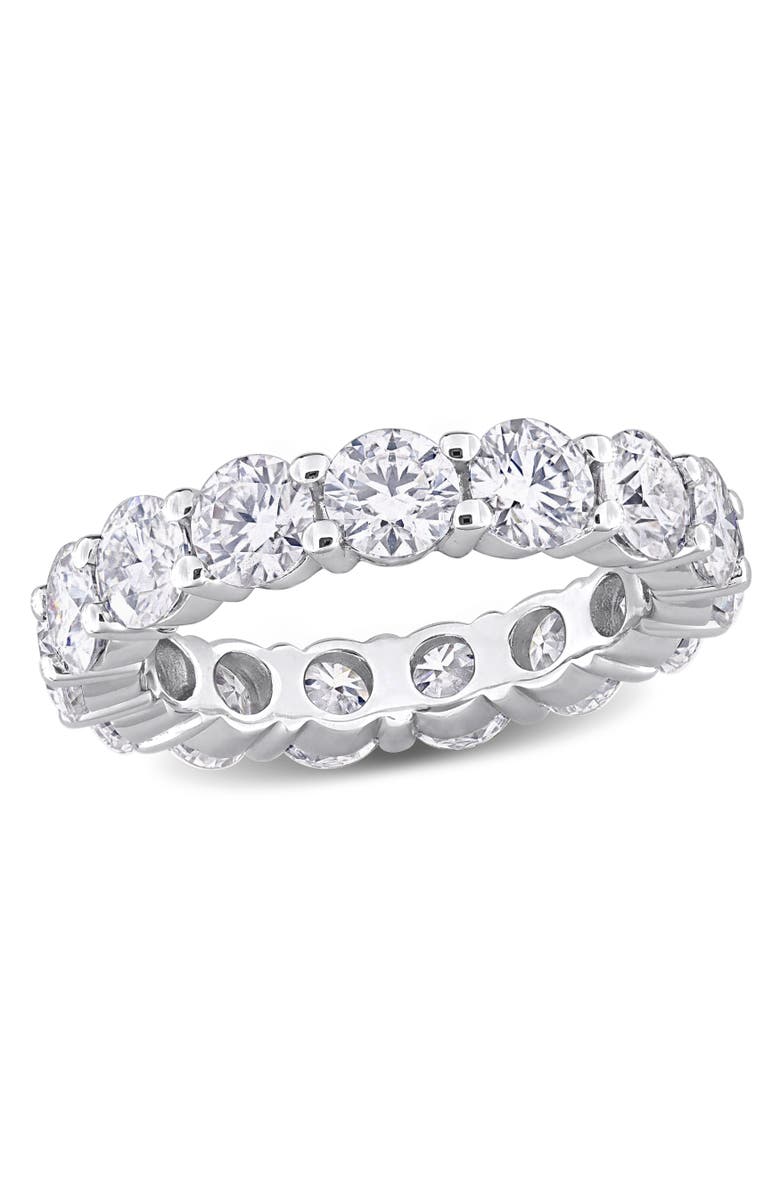 Julianna B. 5 1/2ct D.E.W. Moissanite Eternity Ring, Main, color, Sterling Silver