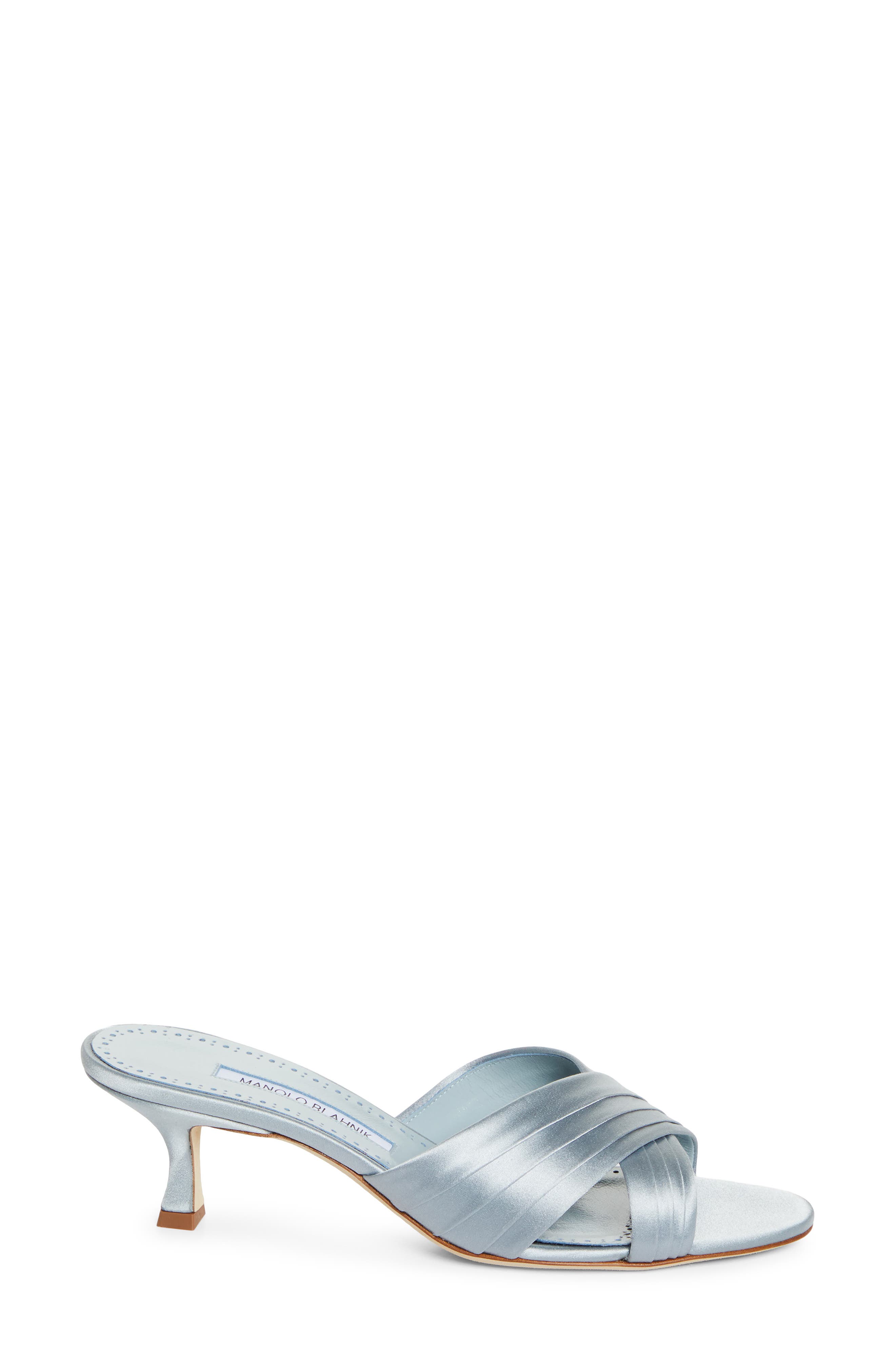 Manolo Blahnik Vieramul Slide Sandal, Alternate, color, Blue