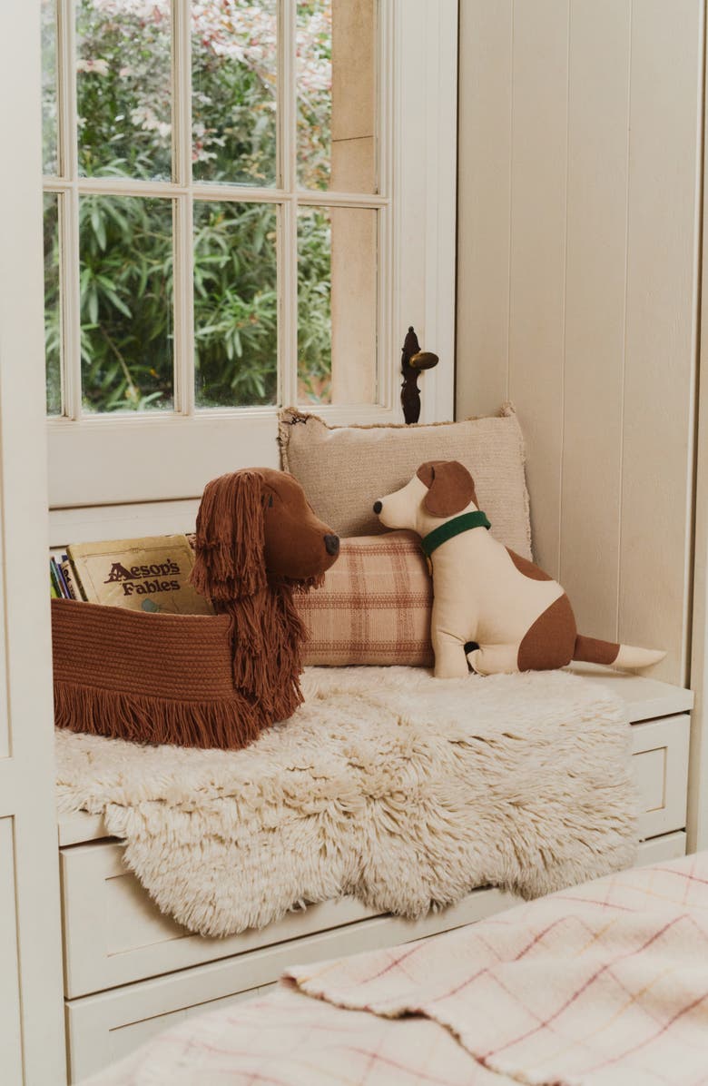 Lorena Canals Poppy Puppy Basket, Alternate, color, Toffee