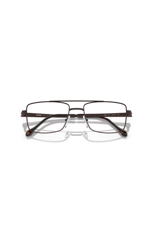 Sferoflex 56mm Square Optical Glasses In Brown