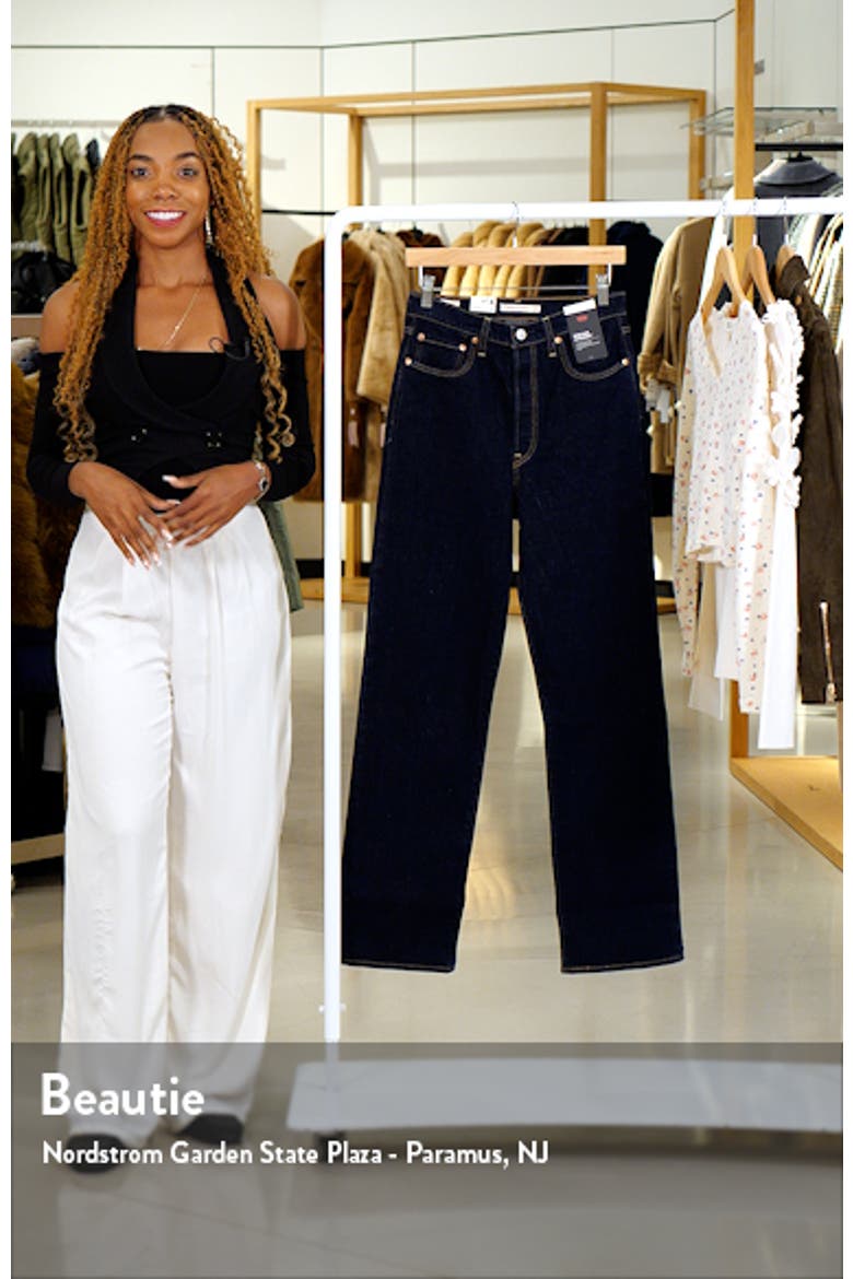Ribcage High Waist Straight Leg Jeans video