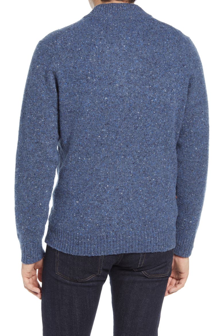 Donegal Quarter Zip Pullover, Alternate, color, DARK SAILOR