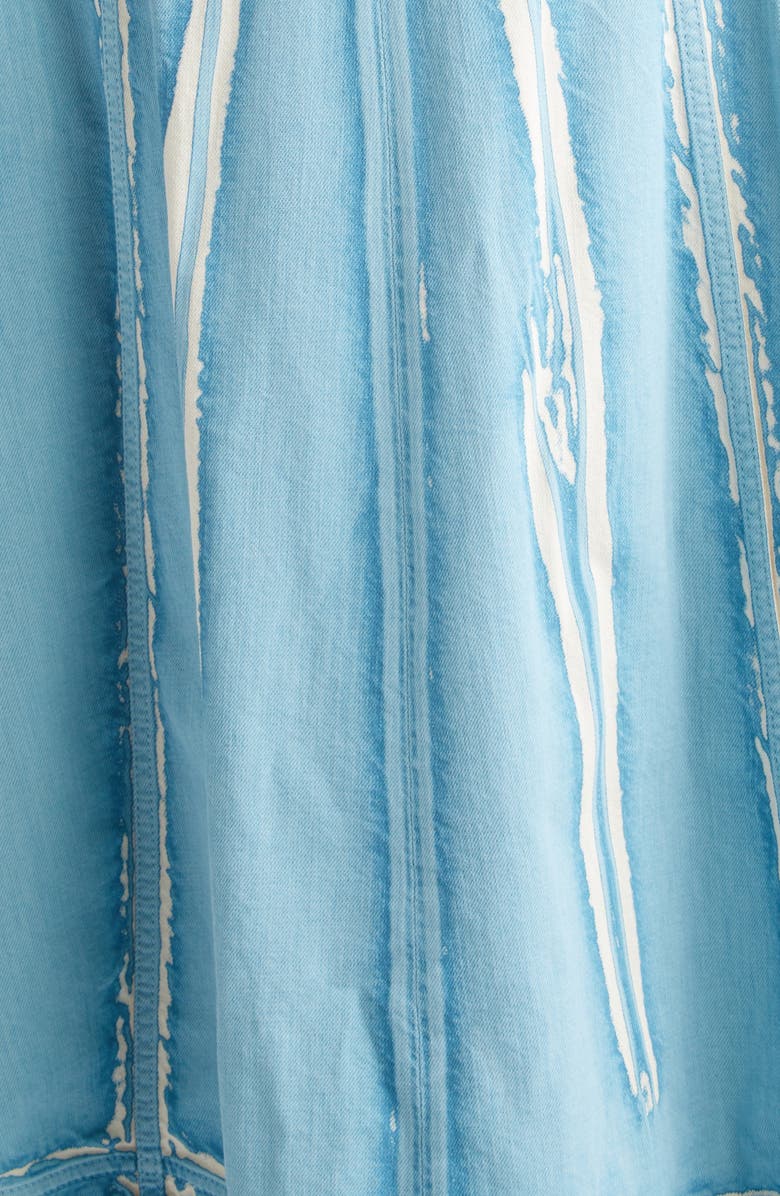 Marni Screenprinted Denim Midi Dress, Alternate, color, Prb31sky