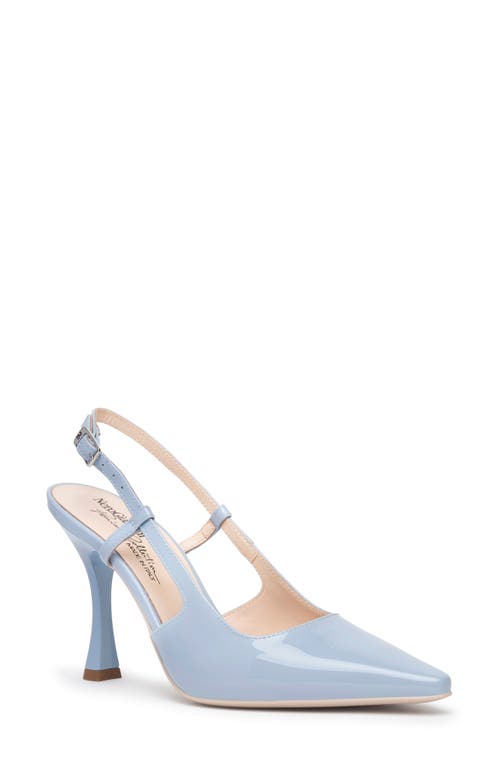 Nerogiardini Pointed Toe Slingback Pump In Sky Blue