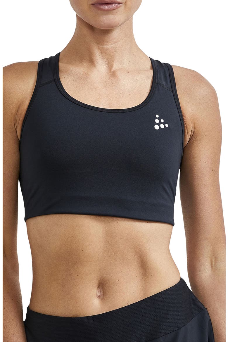Training Sports Bra, Main, color, BLACK