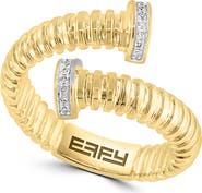 EFFY Sterling Silver Diamond Open Ring