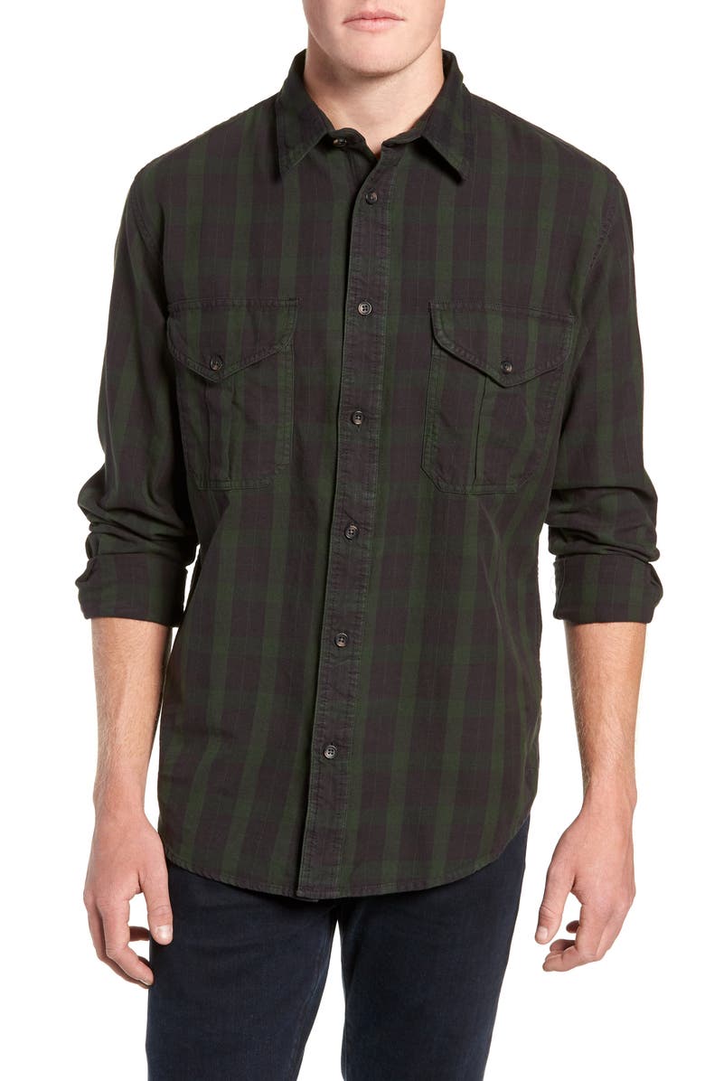 Filson Alaskan Guide Regular Fit Twill Shirt, Main, color, 