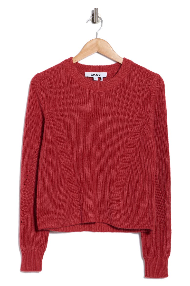 Crewneck Sweater, Alternate, color, CITY CLAY