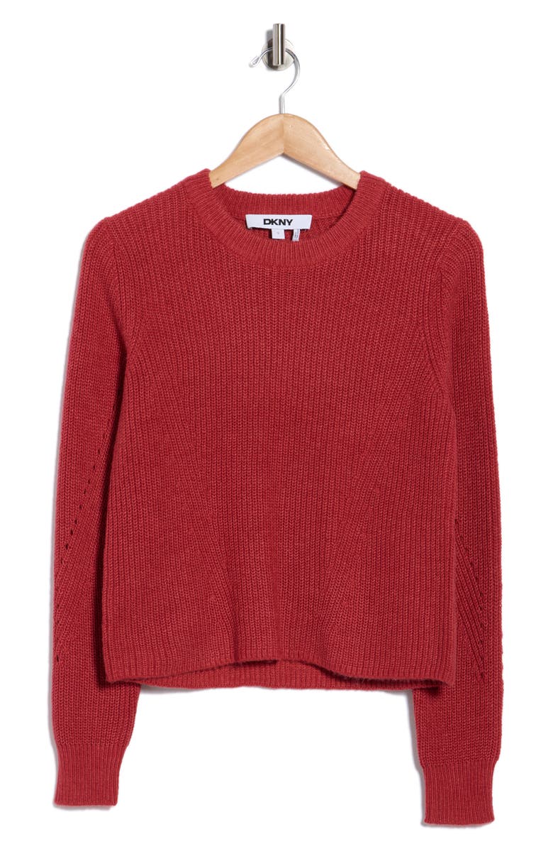 DKNY Crewneck Sweater, Main, color, City Clay