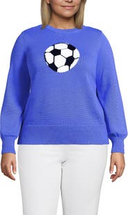 Lands' End Plus Size Drifter Sports Icon Sweater
