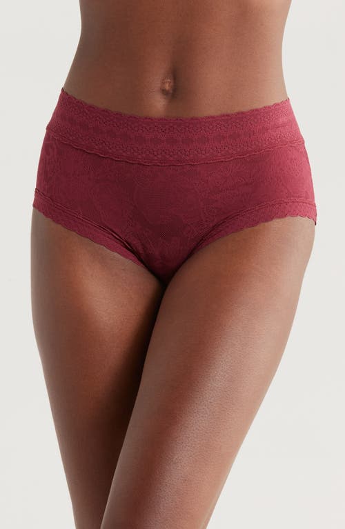 MeUndies Allover Lace Hipster Briefs in Plum Dead Flowers 