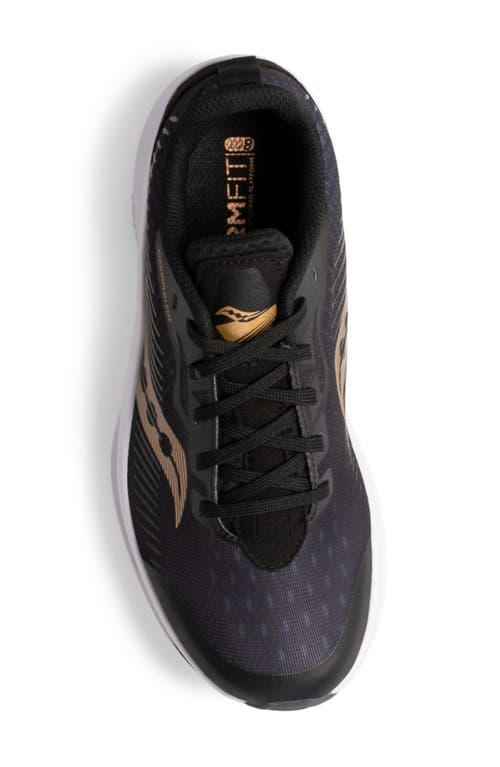Saucony Kids' Endorphin Running Shoe In Black/gold