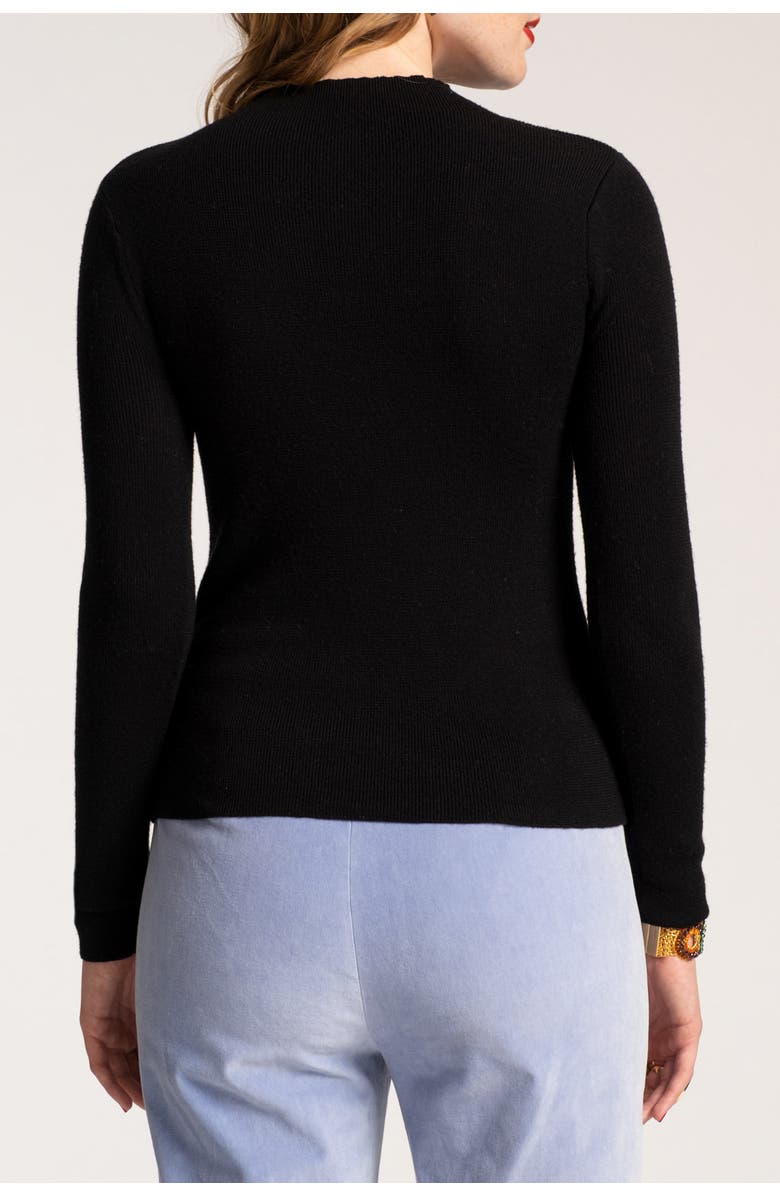 Frances Valentine Marie Sweater Long Sleeve, Alternate, color, Black