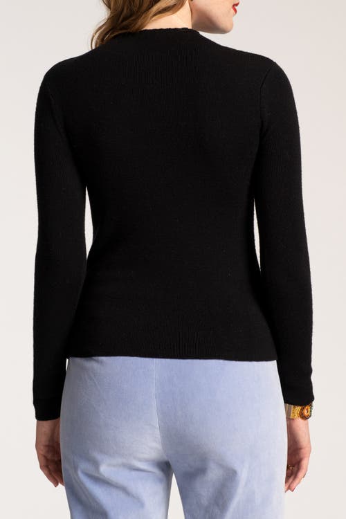 Frances Valentine Marie Sweater Long Sleeve In Black