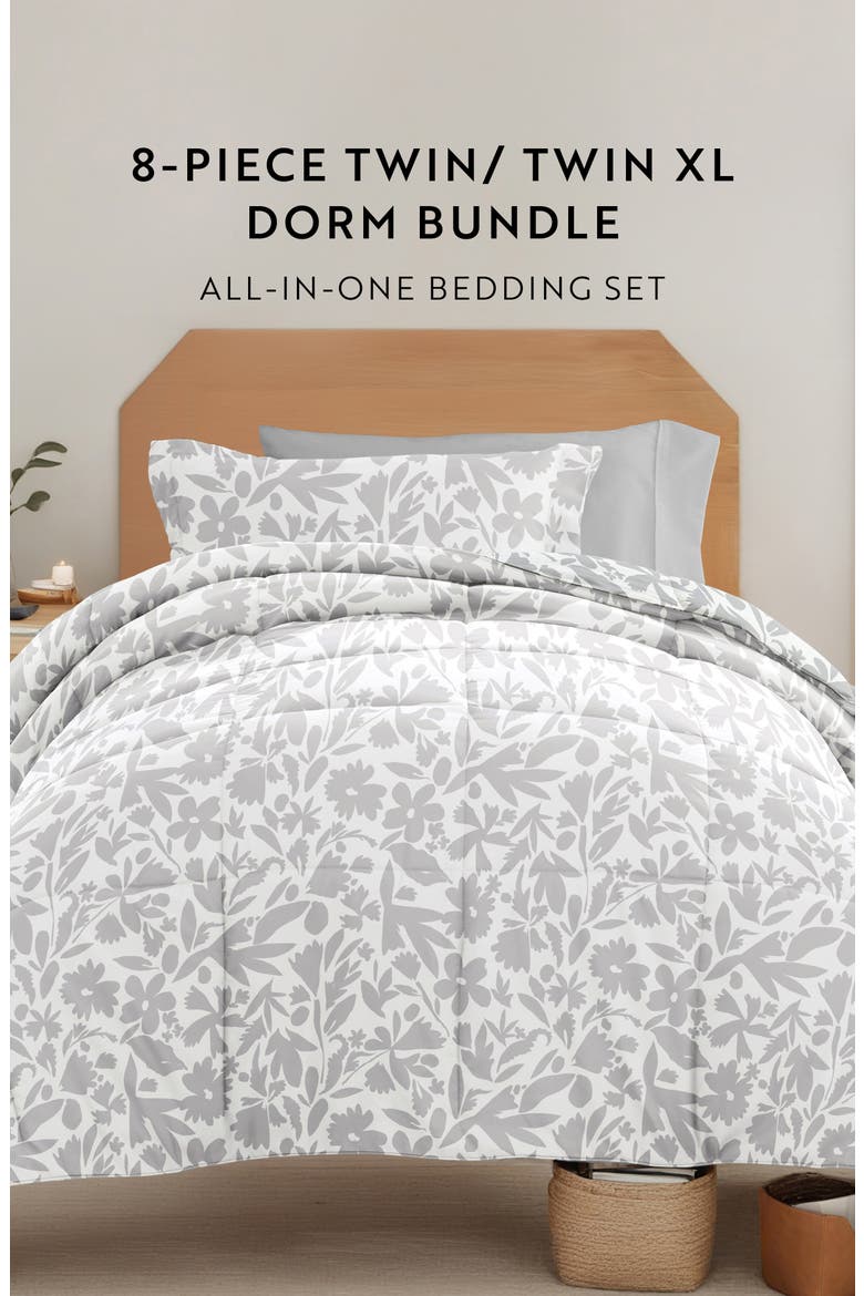Ultimate College Essentials Bedding Bundle., Alternate, color, PASTEL GRAY