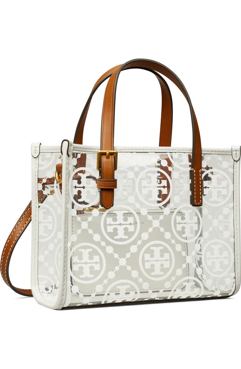 Tory Burch Mini T Monogram Square Tote, Alternate, color,