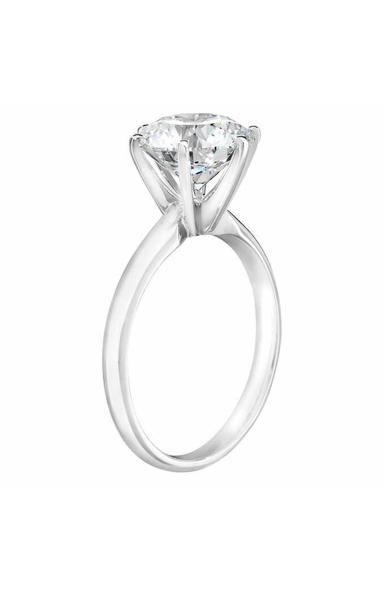 Bliss Diamond Platinum 3Ct Certified Diamond Solitaire Engagement Ring Lab Grown, Alternate, color,