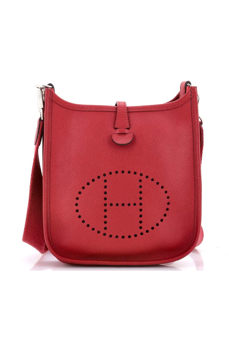 Pre-Owned Hermes Evelyne Bag Gen III Epsom TPM, Main, color, Rouge Grenat