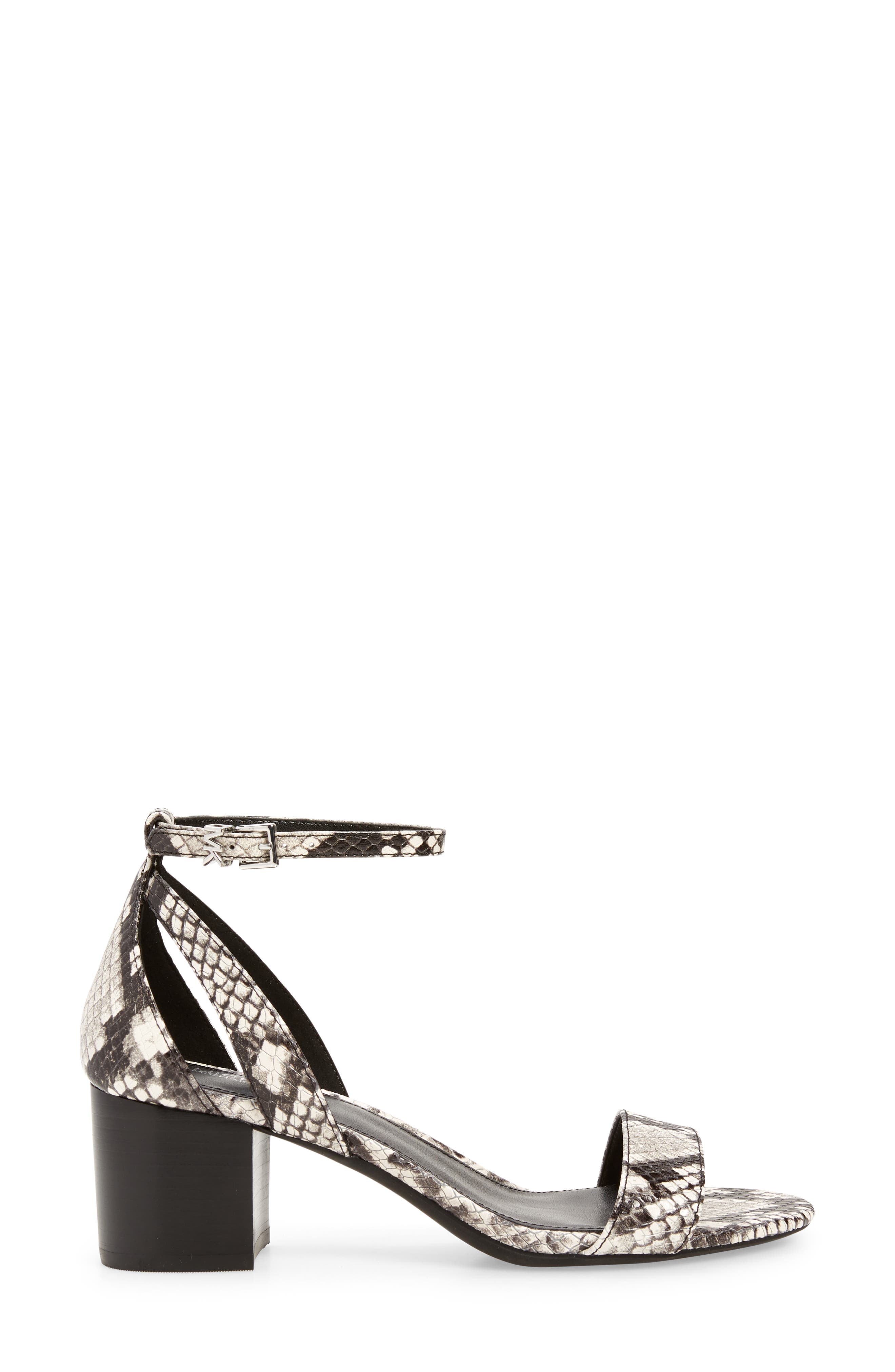 Cardi Flex Ankle Strap Sandal, Alternate, color, BLACK/ WHITE