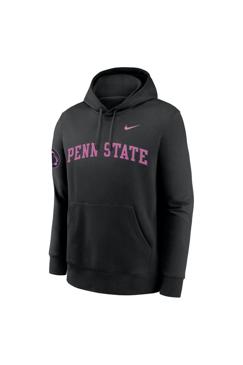 Men's Nike Black Penn State Nittany Lions 2025 Sideline Club Fleece Pullover Hoodie, Alternate, color, Black