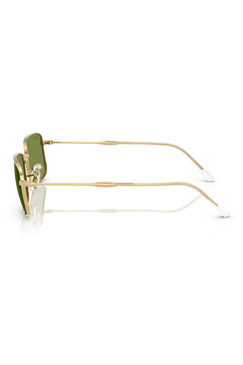 56mm Rectangular Sunglasses, Alternate, color, ARISTA / GREEN
