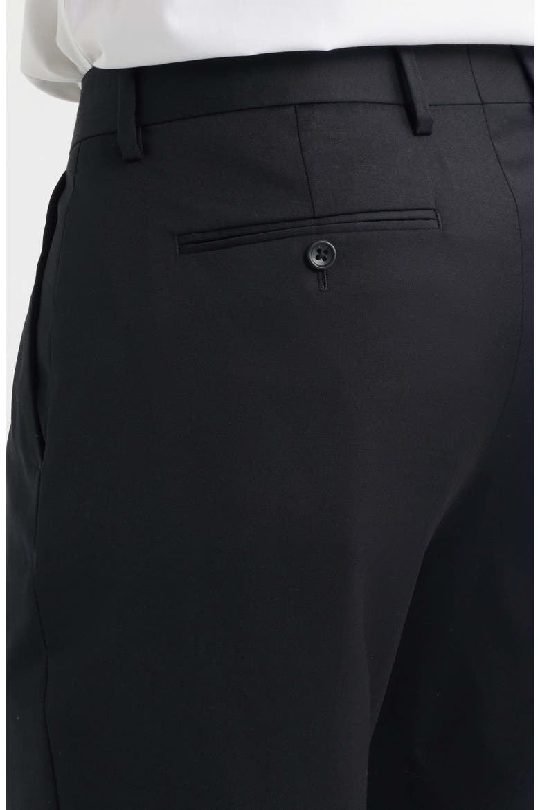 Jetsetter Athletic Fit Stretch Wool Suit Pants, Alternate, color, BLACK