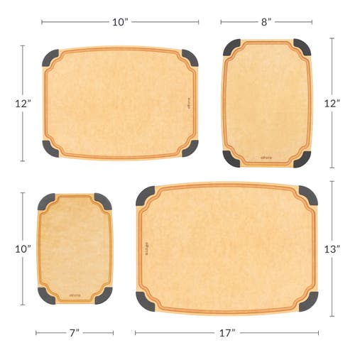 Eli Home Essential Series 4-in-1 Cutting Board Set In Brown