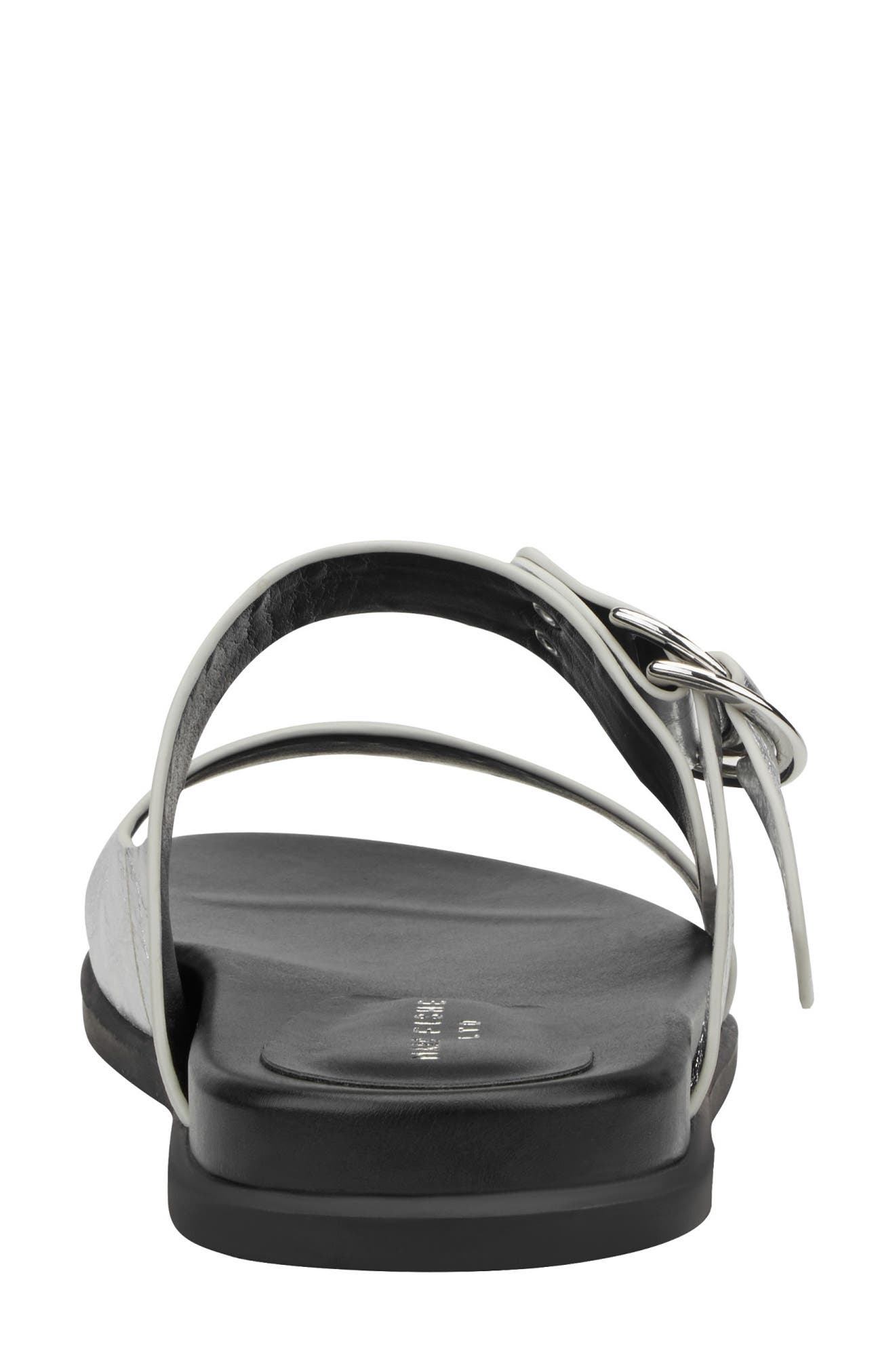 Gia Slide Sandal, Alternate, color, METALLIC SILVER