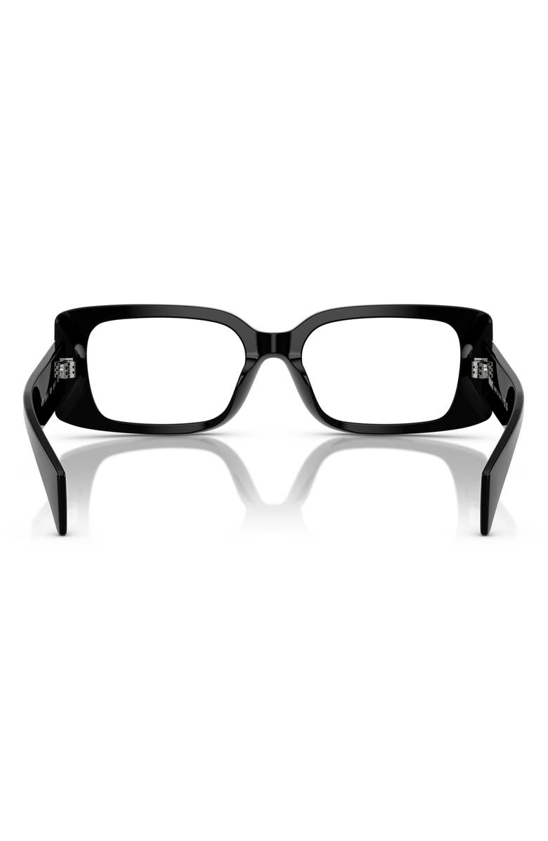 Versace 53mm Rectangular Optical Glasses, Alternate, color,
