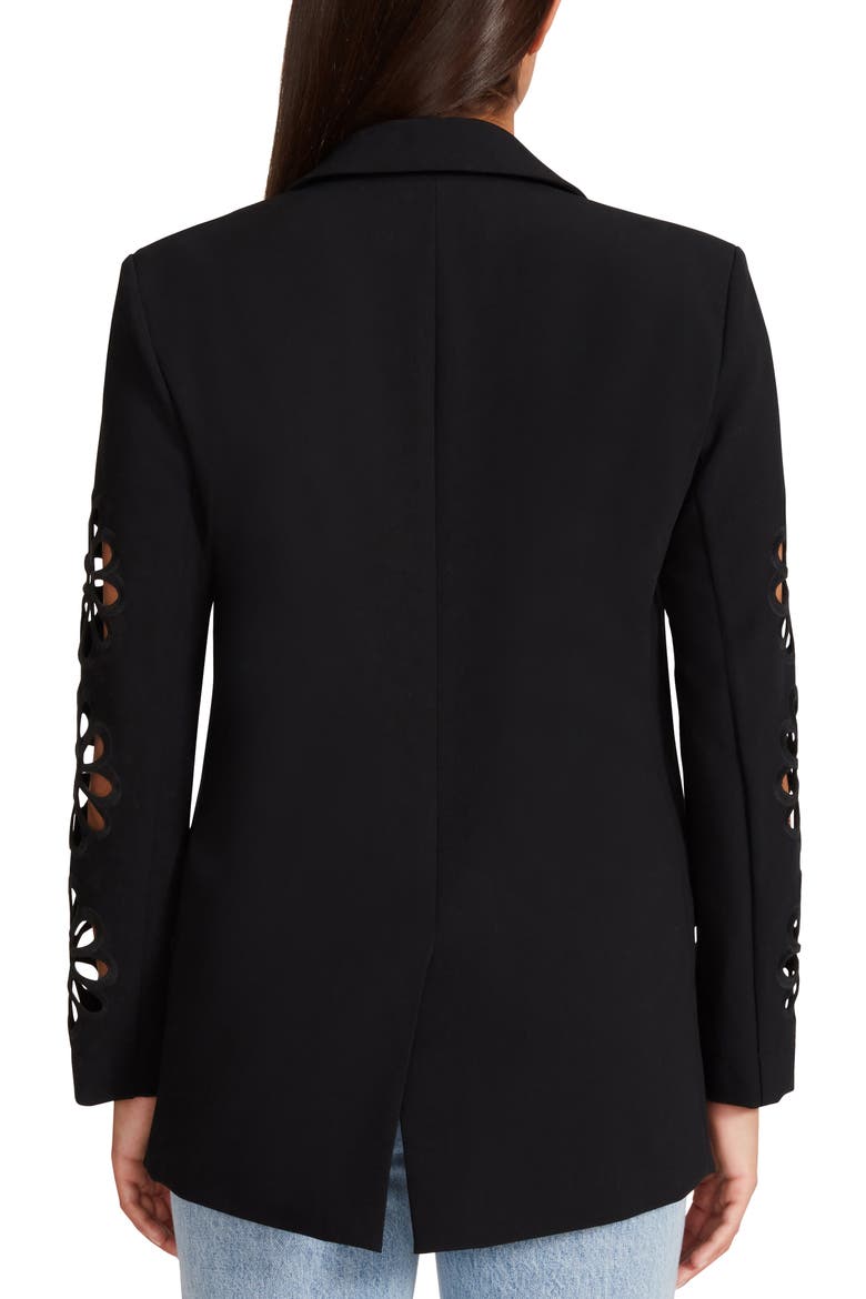 Keep an Eyelet Out Blazer, Alternate, color, BLACK