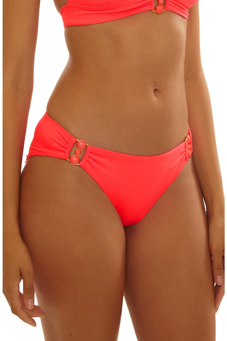 Marble Canyon Ring Hipster Bikini Bottoms, Alternate, color, CALIENTE