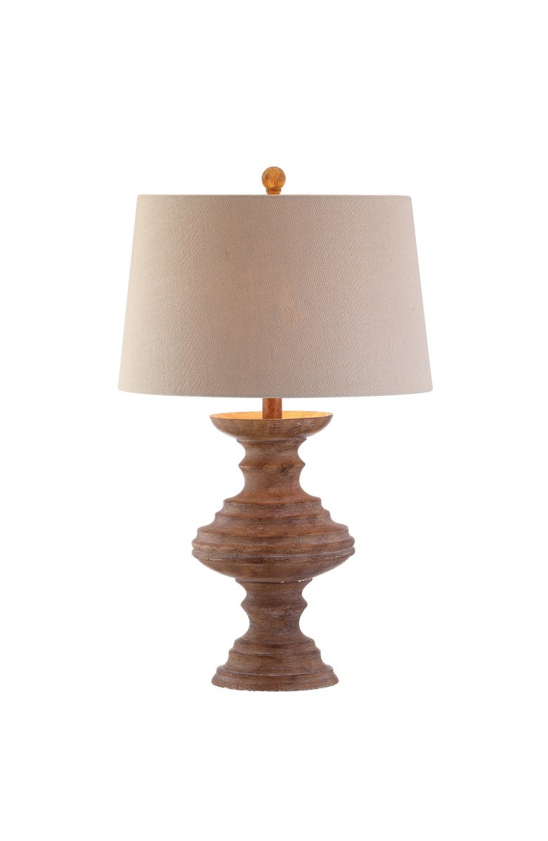 JONATHAN Y Scarlett 26.5" Resin LED Table Lamp, Brown, Main, color, Brown