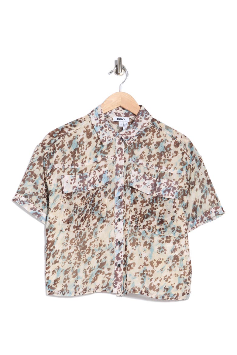 Washer Camp Shirt, Alternate, color, MOJAVE/ CAM