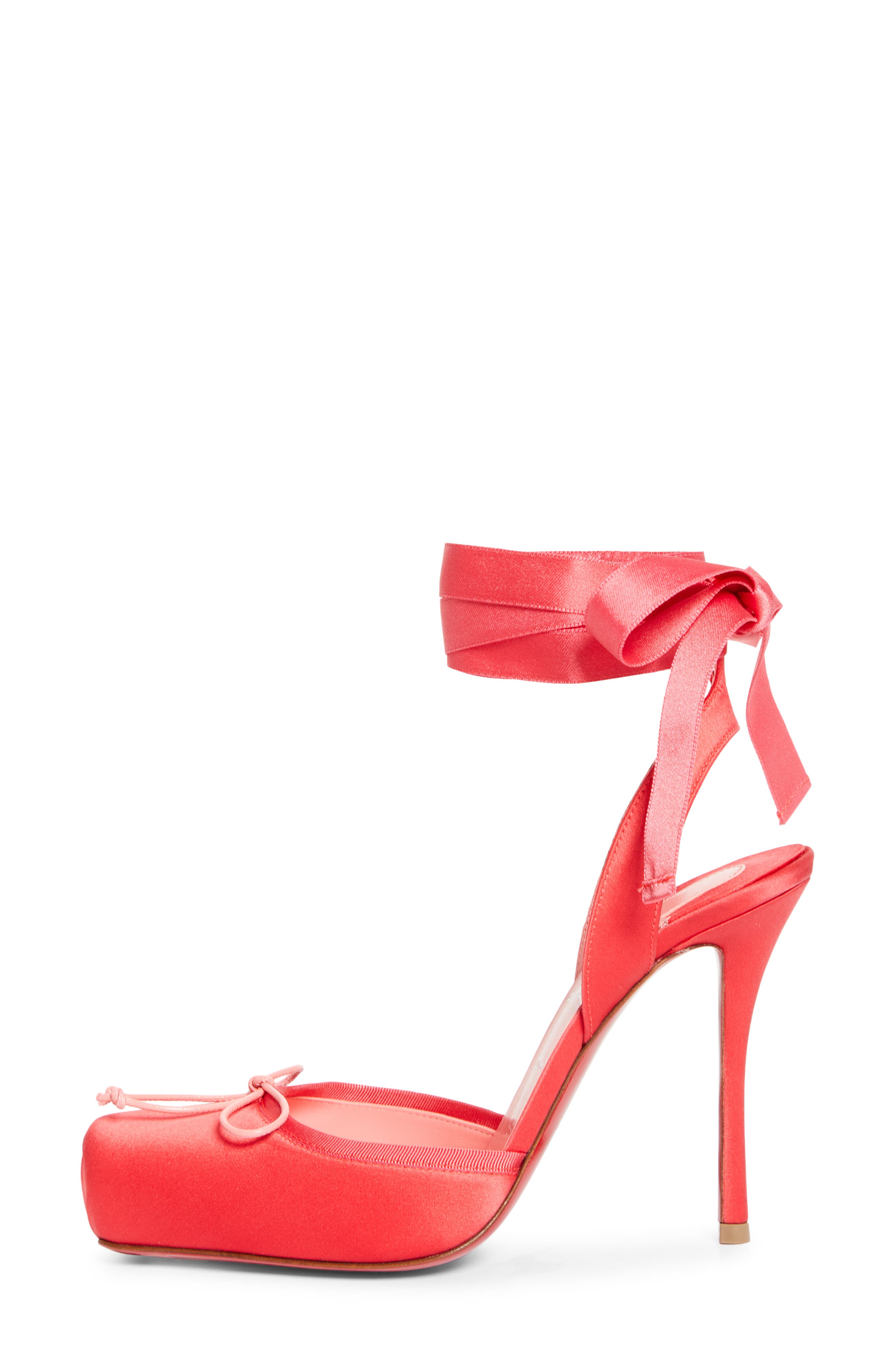 Cassia Lace-Up Slingback Pump, Alternate, color, GRAPEFRUIT