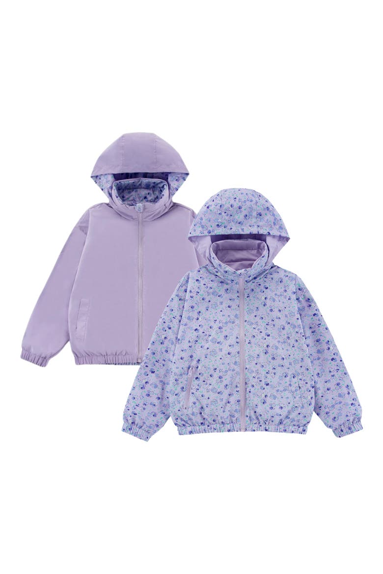 Kids' Max Rain Water Repellent Reversible Windbreaker, Alternate, color, PURPLE