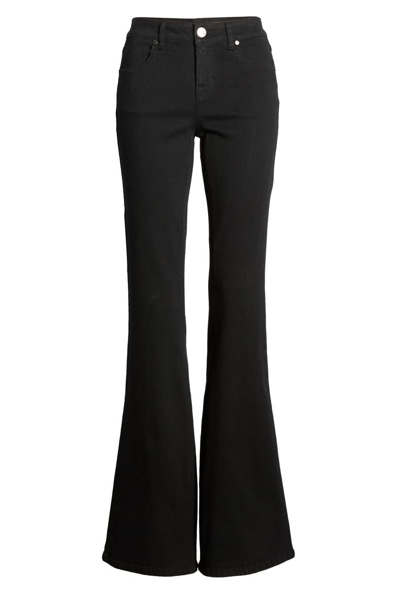 Flare Jeans, Alternate, color, BLACK