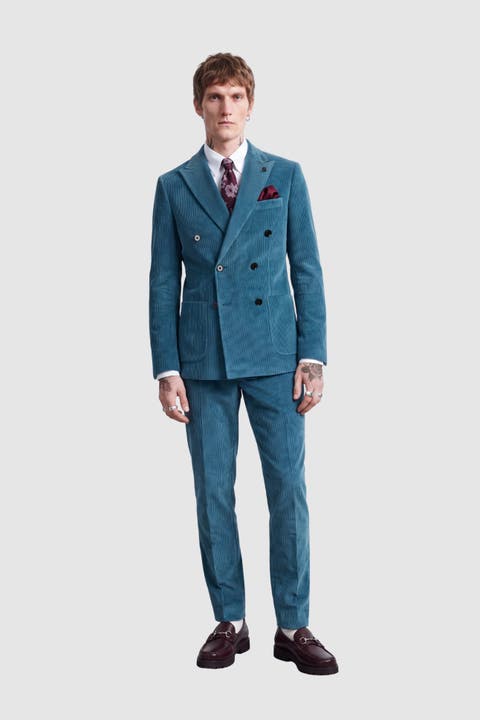 Aston Double Breasted Cord Suit Jacket