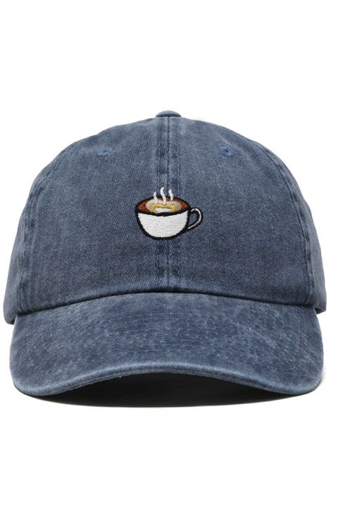 Cappuccino Embroidered Casual Cap