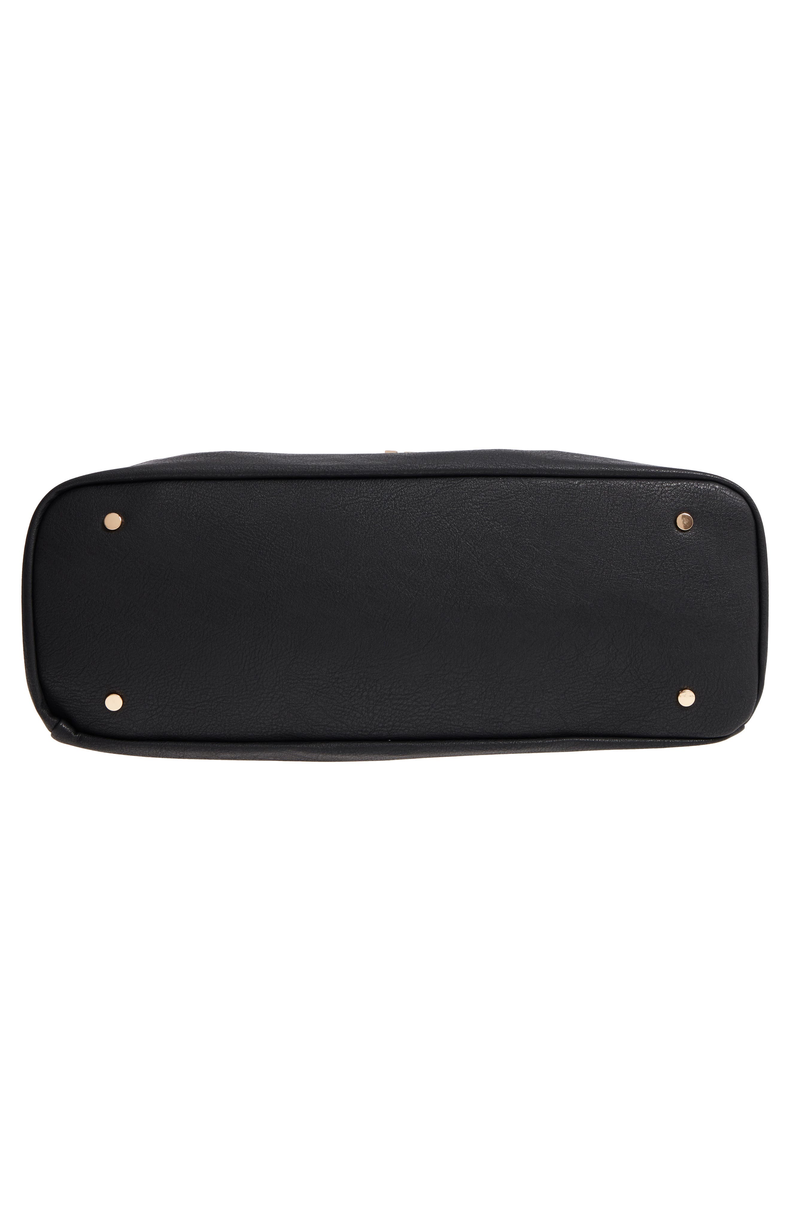 Sole Society Faux Leather Weekend Bag, Alternate, color, 