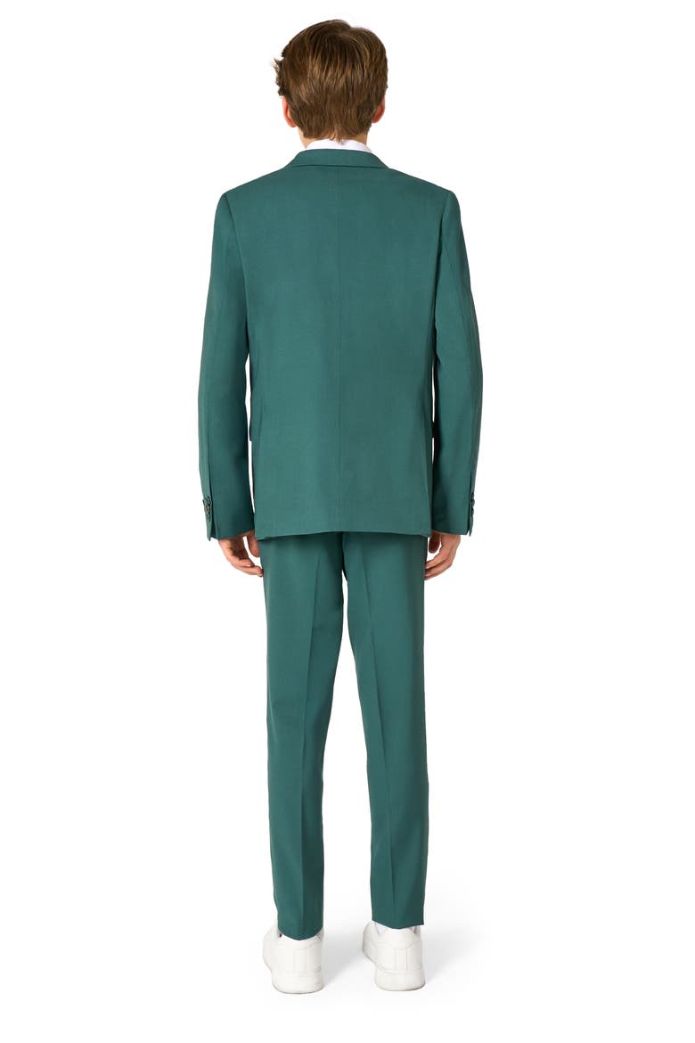 Kids' Daily Posy Green Stretch Suit, Alternate, color, GREEN