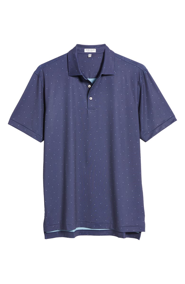 Peter Millar Crown Crafted North Star Geo Print Performance Polo, Alternate, color, 