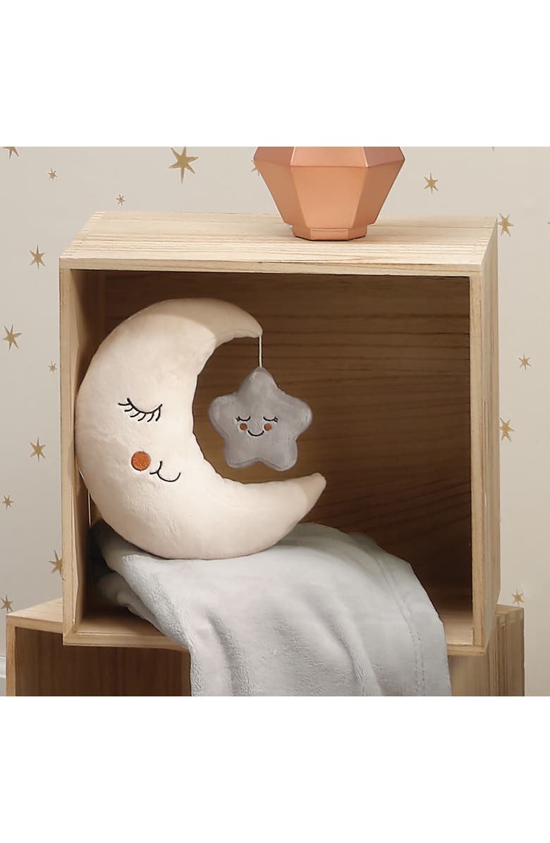 Lambs & Ivy Goodnight Moon and Star Plush Stuffed Toy, Alternate, color, Cream