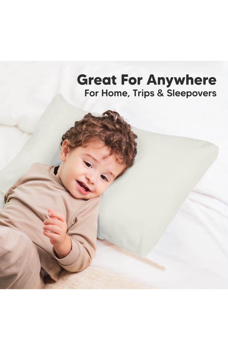 KeaBabies Printed Toddler Pillowcase 13X18", Alternate, color, Pearl Gray