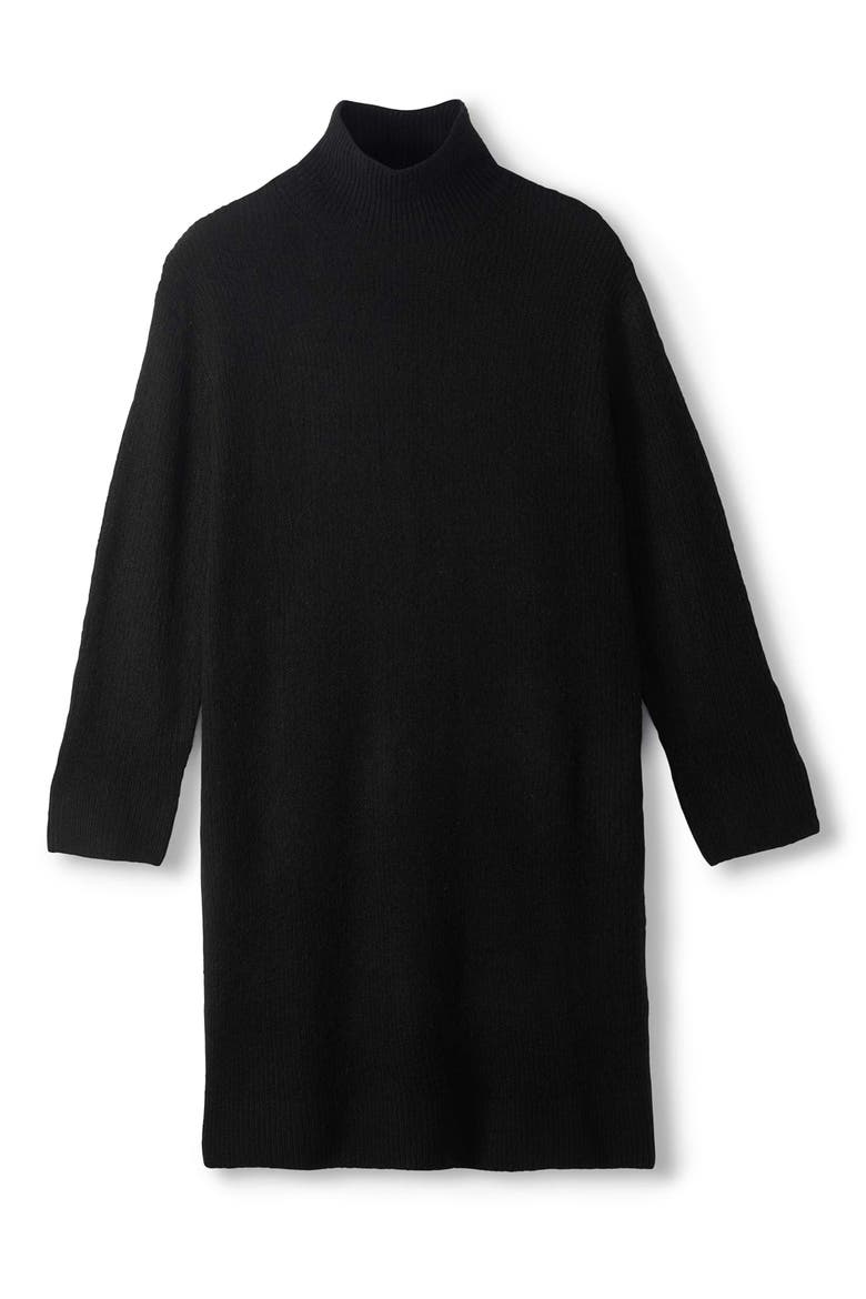Iris Long Sleeve Turtleneck Sweater Dress, Alternate, color, CLASSIC BLACK