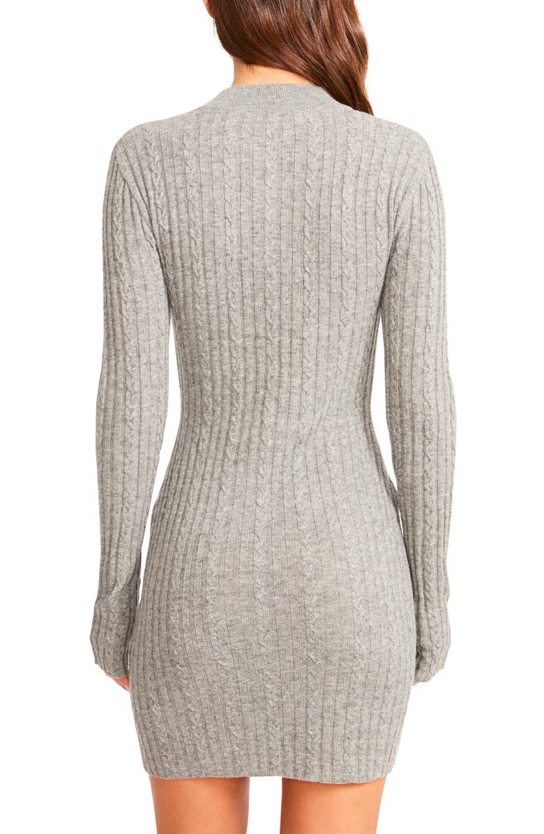 BB Dakota by Steve Madden Champagne Powder Long Sleeve Sweater Dress, Alternate, color,